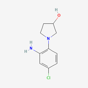 molecular formula C10H13ClN2O B1441023 1-(2-氨基-4-氯苯基)-3-吡咯烷醇 CAS No. 1220037-87-5