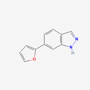 molecular formula C11H8N2O B1441025 6-(呋喃-2-基)-1H-吲唑 CAS No. 885271-95-4
