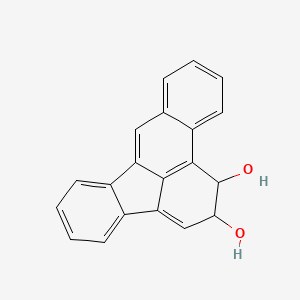 molecular formula C20H14O2 B14410277 1,2-Dihydro-1,2-dihydroxybenzo(b)fluoranthene CAS No. 81824-12-6