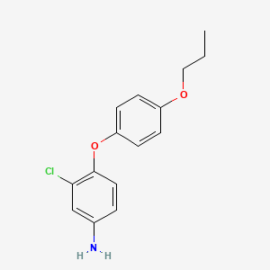 3-Chloro-4-(4-propoxyphenoxy)aniline