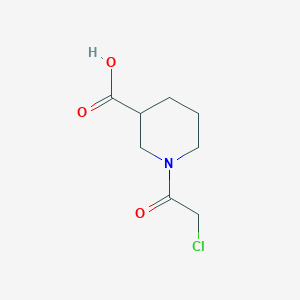 molecular formula C8H12ClNO3 B1441033 1-(2-氯乙酰基)-3-哌啶甲酸 CAS No. 1219948-48-7