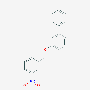 molecular formula C19H15NO3 B14410331 3-[(3-Nitrophenyl)methoxy]-1,1'-biphenyl CAS No. 87740-03-2