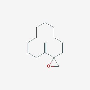 molecular formula C14H24O B14410351 4-Methylidene-1-oxaspiro[2.11]tetradecane CAS No. 87336-89-8