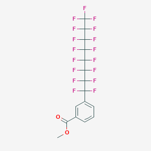 molecular formula C16H7F17O2 B14410356 Methyl 3-(heptadecafluorooctyl)benzoate CAS No. 80791-11-3