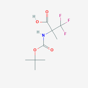 2-[(Tert-butoxycarbonyl)amino]-3,3,3-trifluoro-2-methylpropanoic acid