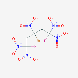 molecular formula C5H4BrF2N5O10 B14410363 3-Bromo-1,5-difluoro-1,1,3,5,5-pentanitropentane CAS No. 84014-82-4