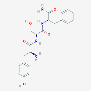 molecular formula C21H26N4O5 B14410382 L-Tyrosyl-D-seryl-L-phenylalaninamide CAS No. 83934-33-2