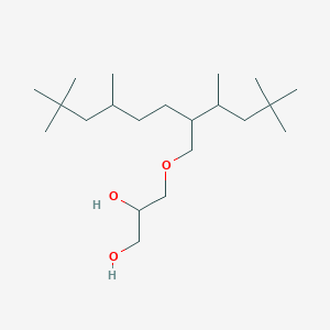 molecular formula C21H44O3 B14410394 3-{[2-(4,4-Dimethylpentan-2-YL)-5,7,7-trimethyloctyl]oxy}propane-1,2-diol CAS No. 80783-11-5