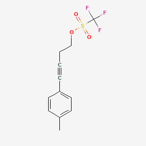 4-(4-Methylphenyl)but-3-yn-1-yl trifluoromethanesulfonate