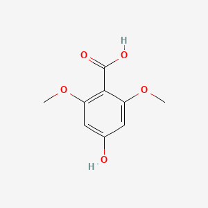 molecular formula C9H10O5 B14410462 4-Hydroxy-2,6-dimethoxybenzoic acid CAS No. 84741-02-6