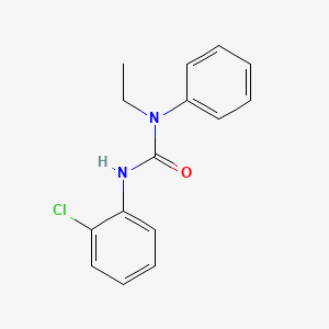 molecular formula C15H15ClN2O B14410484 3-(2-Chlorophenyl)-1-ethyl-1-phenylurea CAS No. 82744-84-1