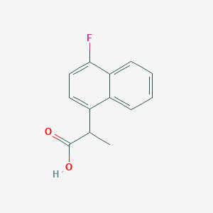 molecular formula C13H11FO2 B1441049 2-(4-Fluoronaphthalen-1-yl)propanoic acid CAS No. 1415559-59-9