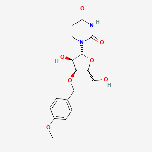 molecular formula C17H20N2O7 B14410497 3'-O-[(4-Methoxyphenyl)methyl]uridine CAS No. 85193-75-5