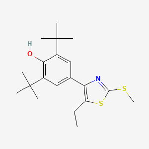 2,6-Di-tert-butyl-4-[5-ethyl-2-(methylsulfanyl)-1,3-thiazol-4-yl]phenol