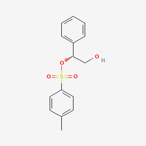 molecular formula C15H16O4S B14410502 1,2-Ethanediol, 1-phenyl-, 1-(4-methylbenzenesulfonate), (R)- CAS No. 86030-83-3