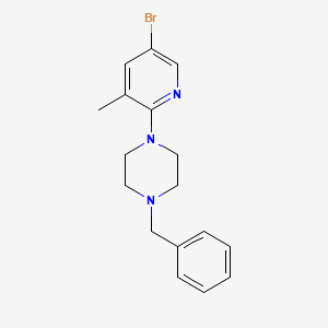 molecular formula C17H20BrN3 B1441053 1-Benzyl-4-(5-bromo-3-methyl-2-pyridinyl)-piperazine CAS No. 1220030-59-0