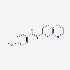 1,8-Naphthyridine, 2-(2-(4-methoxyphenyl)ethenyl)-