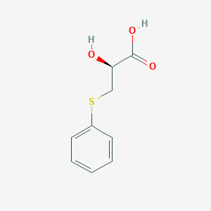 Propanoic acid, 2-hydroxy-3-(phenylthio)-, (S)-