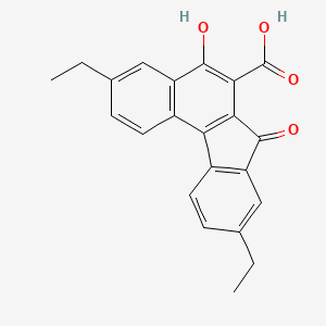 3,9-Diethyl-5-hydroxy-7-oxo-7H-benzo[c]fluorene-6-carboxylic acid