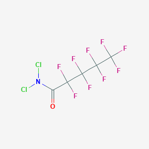 molecular formula C5Cl2F9NO B14410578 N,N-Dichloro-2,2,3,3,4,4,5,5,5-nonafluoropentanamide CAS No. 86451-49-2