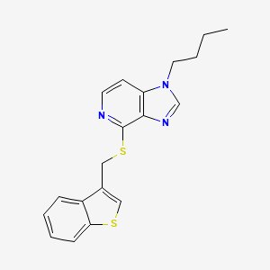 4-{[(1-Benzothiophen-3-yl)methyl]sulfanyl}-1-butyl-1H-imidazo[4,5-c]pyridine