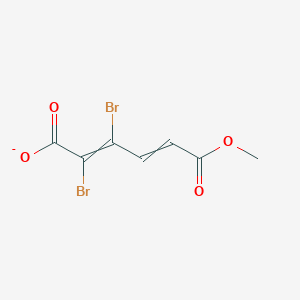 2,3-Dibromo-6-methoxy-6-oxohexa-2,4-dienoate