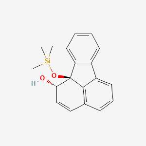 1-Fluoranthenol, 1,10b-dihydro-10b-((trimethylsilyl)oxy)-, trans-