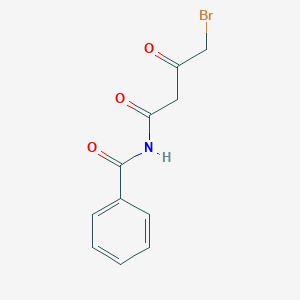 molecular formula C11H10BrNO3 B14410652 N-(4-Bromo-3-oxobutanoyl)benzamide CAS No. 84794-23-0