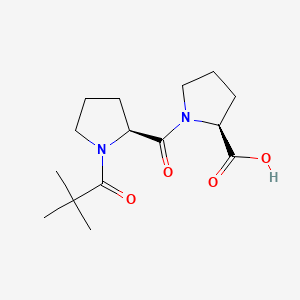 molecular formula C15H24N2O4 B14410670 N-Pivaloylprolylproline CAS No. 84930-21-2