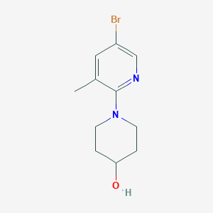 molecular formula C11H15BrN2O B1441070 1-(5-Bromo-3-methyl-2-pyridinyl)-4-piperidinol CAS No. 1220029-60-6