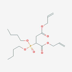 Diprop-2-en-1-yl 2-(dibutoxyphosphoryl)butanedioate