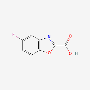 molecular formula C8H4FNO3 B1441073 5-Fluoro-benzooxazole-2-carboxylic acid CAS No. 944898-49-1