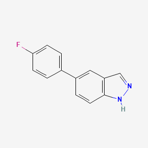 molecular formula C13H9FN2 B1441080 5-(4-氟苯基)-1H-吲唑 CAS No. 885272-86-6