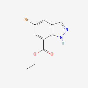 molecular formula C10H9BrN2O2 B1441084 ethyl 5-bromo-1H-indazole-7-carboxylate CAS No. 1220039-34-8