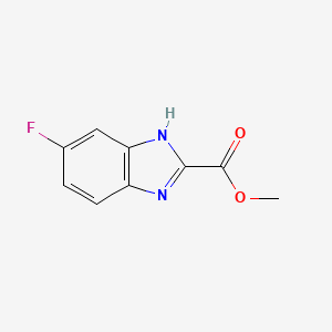 molecular formula C9H7FN2O2 B1441086 6-Fluoro-1H-benzoimidazole-2-carboxylic acid methyl ester CAS No. 885280-04-6