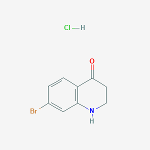 molecular formula C9H9BrClNO B1441087 7-溴-2,3-二氢-1H-喹啉-4-酮盐酸盐 CAS No. 1263378-06-8