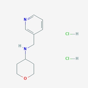 molecular formula C11H18Cl2N2O B1441090 Pyridin-3-ylmethyl-(tetrahydro-pyran-4-YL)-amine dihydrochloride CAS No. 1158525-58-6