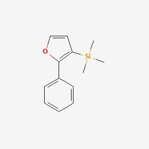 Trimethyl(2-phenylfuran-3-yl)silane