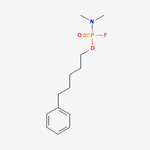 Phosphonofluoridic acid, dimethyl-, 5-phenylpentyl ester