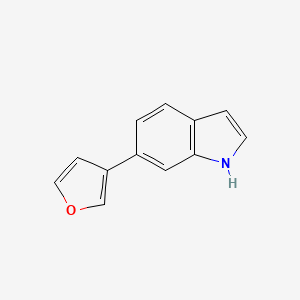 molecular formula C12H9NO B1441096 6-(呋喃-3-基)-1H-吲哚 CAS No. 885273-05-2