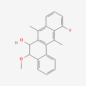 11-Fluoro-5-methoxy-7,12-dimethyl-5,6-dihydrotetraphen-6-ol