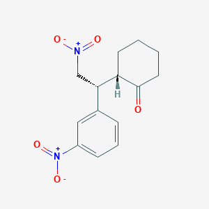 Cyclohexanone, 2-[(1R)-2-nitro-1-(3-nitrophenyl)ethyl]-, (2S)-