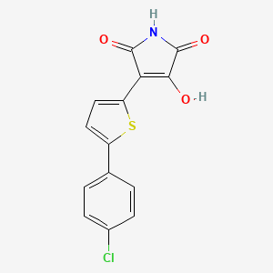 3-[5-(4-Chlorophenyl)thiophen-2-yl]-4-hydroxy-1H-pyrrole-2,5-dione