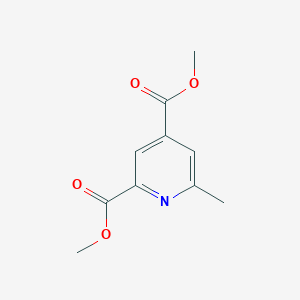 molecular formula C10H11NO4 B14411002 Dimethyl 6-methylpyridine-2,4-dicarboxylate CAS No. 80721-35-3