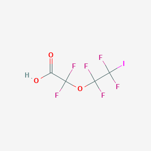 molecular formula C4HF6IO3 B14411017 Difluoro(1,1,2,2-tetrafluoro-2-iodoethoxy)acetic acid CAS No. 81233-12-7