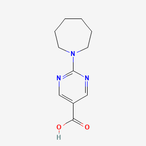 2-(1-Azepanyl)-5-pyrimidinecarboxylic acid