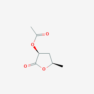 [(3S,5R)-5-methyl-2-oxooxolan-3-yl] acetate