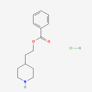 molecular formula C14H20ClNO2 B1441110 2-(4-Piperidinyl)ethyl benzoate hydrochloride CAS No. 1220021-15-7