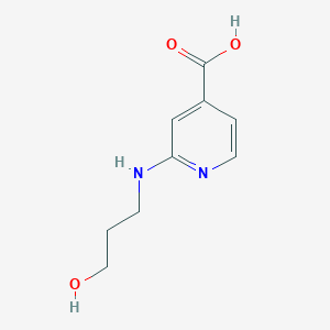 molecular formula C9H12N2O3 B1441111 2-[(3-羟丙基)氨基]异烟酸 CAS No. 1220019-59-9