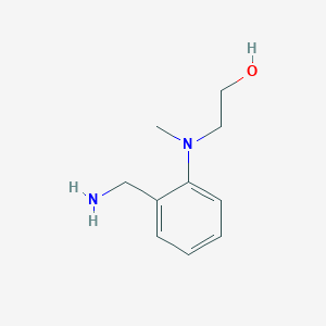molecular formula C10H16N2O B1441117 2-[2-(Aminomethyl)(methyl)anilino]-1-ethanol CAS No. 643087-97-2